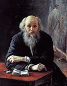 N.Yaroshenko. Portrait of the Artist Nikolai Ghe. 1890