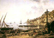 S.Schedrin. The Mergellina Embankment in Naples. 1827